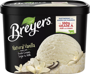 Breyers Original Vainlla Ice Cream cutout