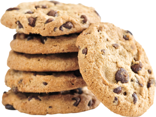 chocolate chip cookies cutout