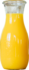 orange juice cutout