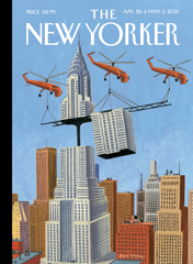 The New Yorker magazine cutout
