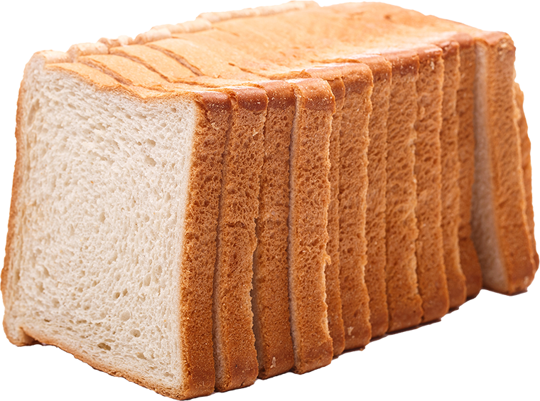 White bread cutout